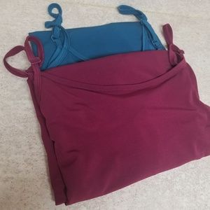 2 Tanks sz 2X by Bisou Bisou Plus Size